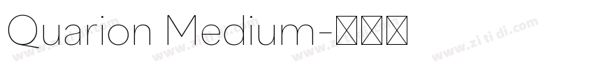 Quarion Medium字体转换